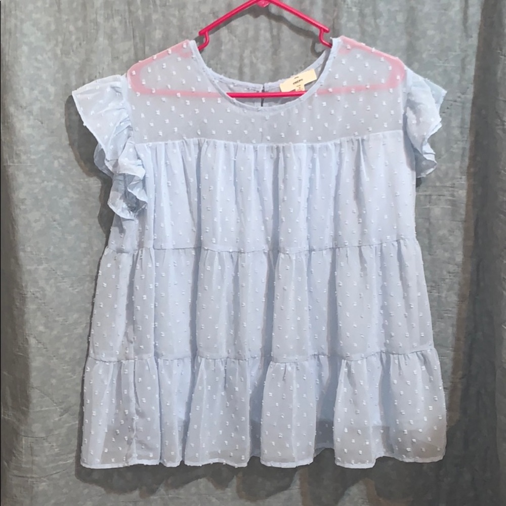 Dotted Tiered Top